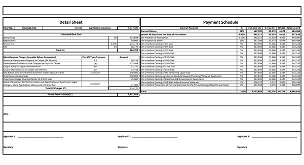 Ruparel Mumbai XL Kandivali West Costing Plan